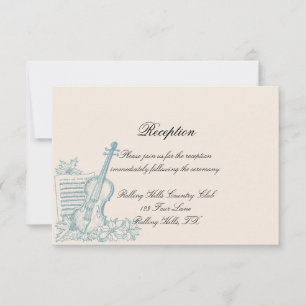 Invitación Recepción de Bodas Blancas y Azules de Invierno