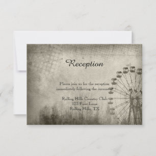Invitación Recepción de bodas con gorro en el carnaval Steamp