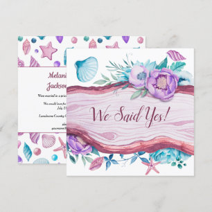 Invitación Recepción de bodas con temática caribeña