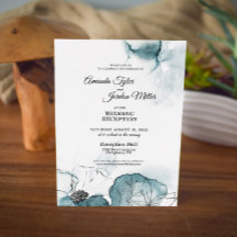 Recepción de bodas de bodas de color de agua verde