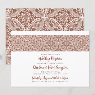 Invitación Recepción de bodas de Boho Medallion