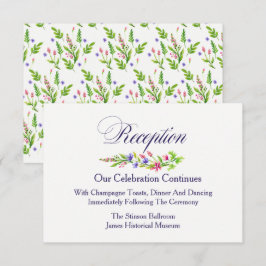 Invitación Recepción de bodas de flores de verano