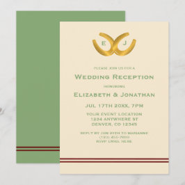 Invitación Recepción de bodas de herradura occidental