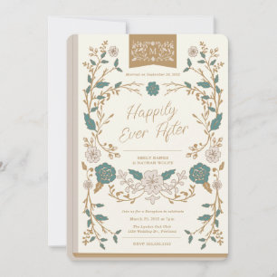 Invitación Recepción de bodas de libros de la Biblioteca de V