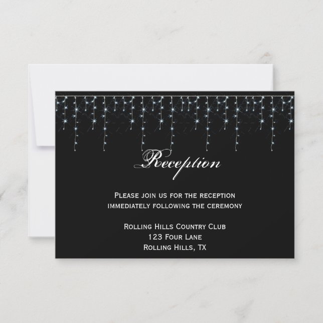 Invitación Recepción de bodas de viñedos (Anverso)
