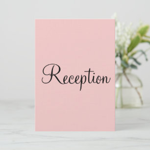 Invitación Recepción de bodas en monograma Rosa y azul pastel