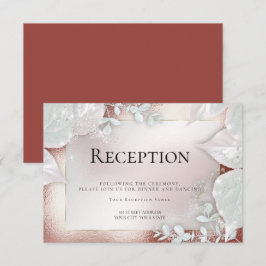 Invitación RECEPCIÓN DE BODAS | Resplandor de Terracota