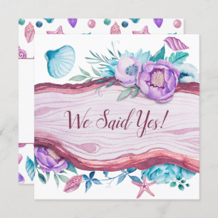 Invitación Recepción de bodas temáticas caribeñas