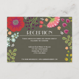 Invitación Recepción de Bunch con flores
