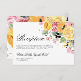 Invitación Recepción de casamiento floral