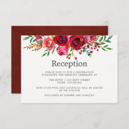 Invitación Recepción de casamiento floral