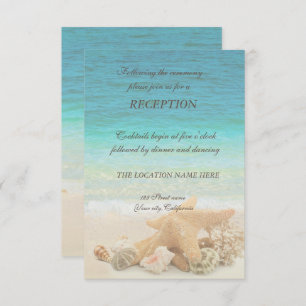Invitación Recepción de casetas de bodas de playa
