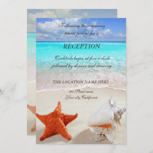 Invitación Recepción de casetas de bodas de playa