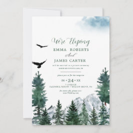 Invitación Recepción de Elopement en Destino de Montaña Rocos