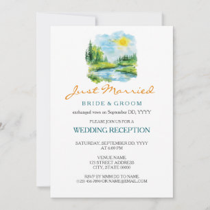 Invitación Recepción de escenario de verano fugado