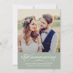 Invitación Recepción de fotografía de caligrafía de salvia na