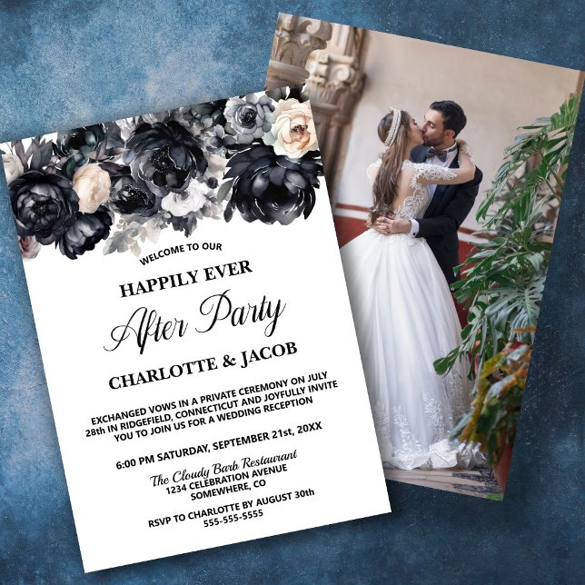 Invitación Recepción de fotos del Boda de Elopement floral ne (Subido por el creador)
