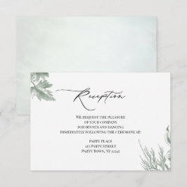 Invitación Recepción de hojas botánicas de vegetación