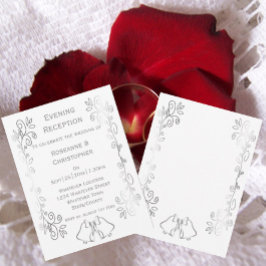 Invitación Recepción de la boda de la baraja de las campanas 