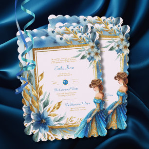 Invitación Recepción de la ceremonia de la ceremonia de la ve