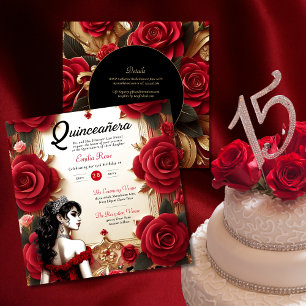 Invitación Recepción de la ceremonia de vestir de la quinceañ