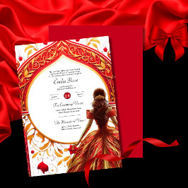 Invitación Recepción de la ceremonia de vestir de la quinceañ