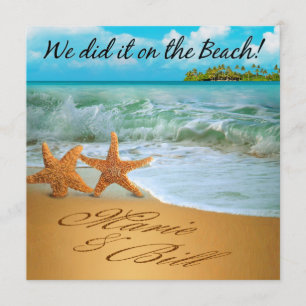 Invitación Recepción de la playa de los pares de las