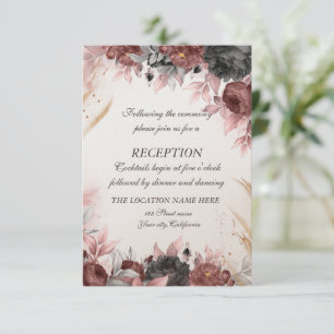 Invitación Recepción de las flores acuáticas del otoño