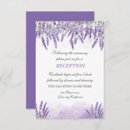Invitación Recepción de las luces de cuerda de Lavander de co