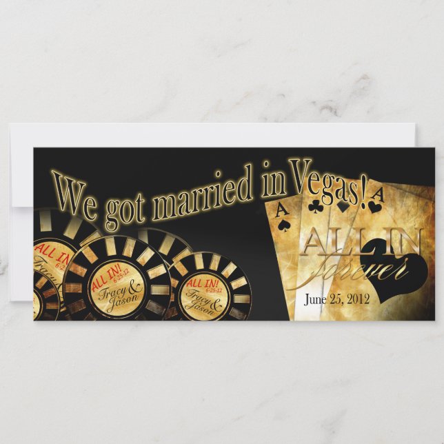 Invitación Recepción de Las Vegas (contáctame para personaliz (Anverso)