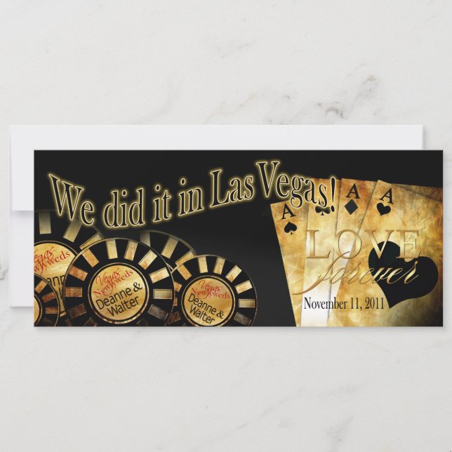 Invitación Recepción de Las Vegas (contáctame para personaliz (Anverso)