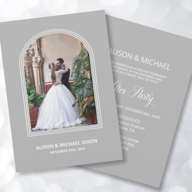 Invitación Recepción de matrimonio de Personalizado de arca g (Subido por el creador)