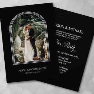 Invitación Recepción de matrimonio de Personalizado de Arco N