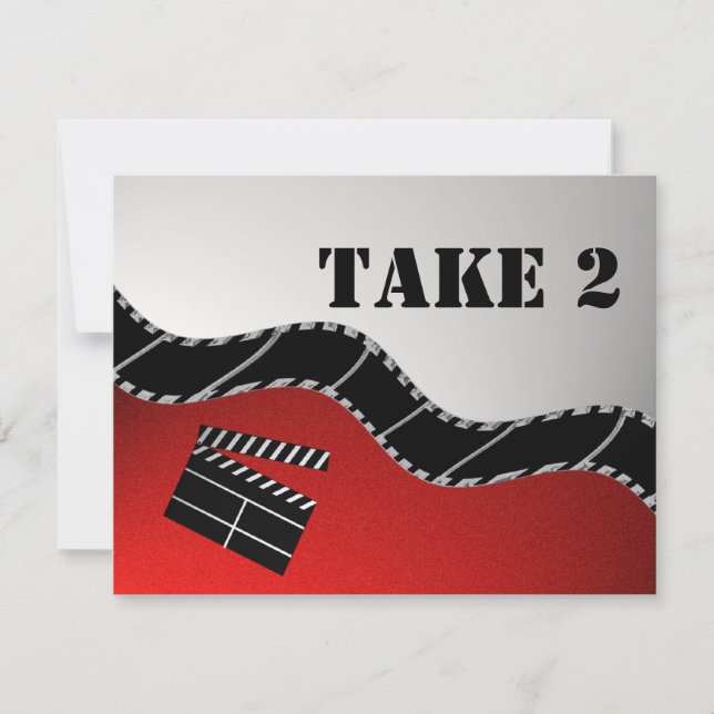 Invitación Recepción de Movie Mitzvah (Anverso)