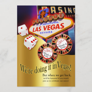 Invitación Recepción de Orlando y Jackie en Las Vegas