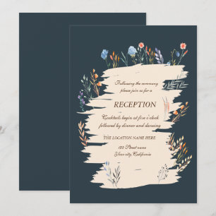Invitación Recepción de prado de flores silvestres de primave