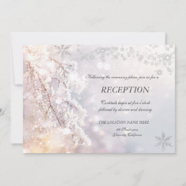 Invitación Recepción de ramas de Winter Wonderland