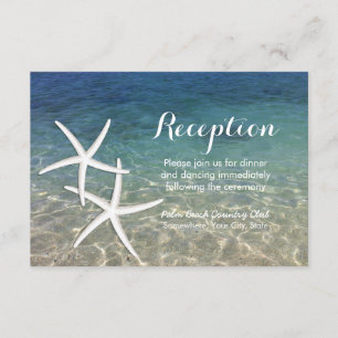 Invitación Recepción de Starfish Tropical Boda de Playa