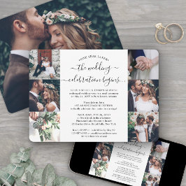 Invitación Recepción de un año de aniversario 7 Boda fotográf