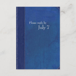 Invitación Recepción de Vintage Blue Book
