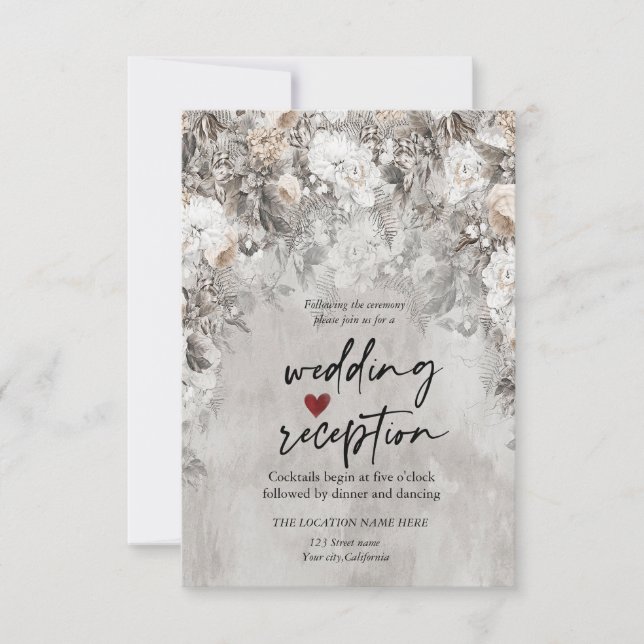 Invitación Recepción del País de las Flores de Invierno (Anverso)