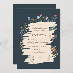 Invitación Recepción del prado de flores silvestres de primav