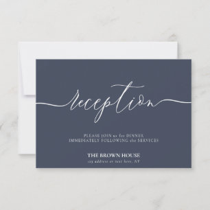 Invitación Recepción después de la cena de boda de la marina