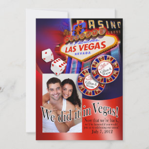 Invitación Recepción en Las Vegas (contáctame para personaliz