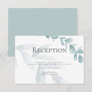 Invitación RECEPCIÓN Eucalipto azul turbio