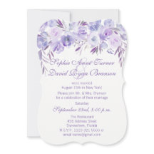 Recepción Floral Azul Polvoriento Púrpura Claro po