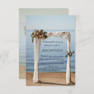 Invitación Recepción floral del Arco de Boda de Playa