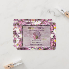 Invitación Recepción floral victoriana Mauve