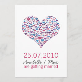 Invitación Recepción informal de corazón dulce