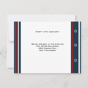 Invitación Recepción Mitzvah Bar de béisbol